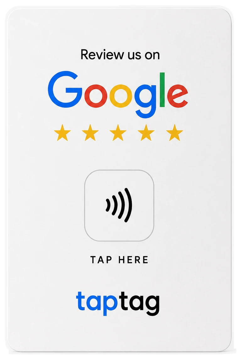 TapTag stand, front view